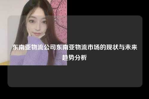 东南亚物流公司东南亚物流市场的现状与未来趋势分析